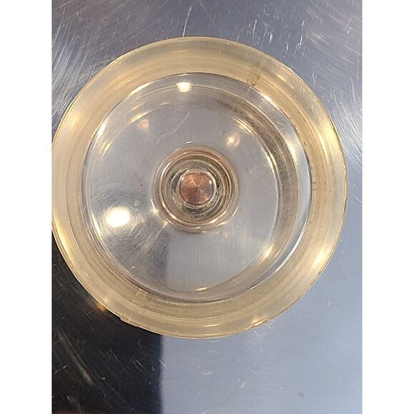 Revere Ware 1801 Stainless Steel MED Canisters w Lucite Knob 1960 MCM Set Of Two - Picture 7 of 10